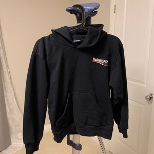 Balenciaga black hoodie 10 year old (authentic)